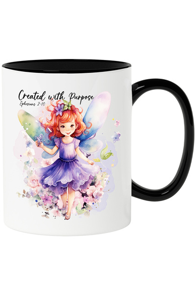 StoryGift Romania Cana cu o fetita zana cu mesajul "Created with purpose - Ep...