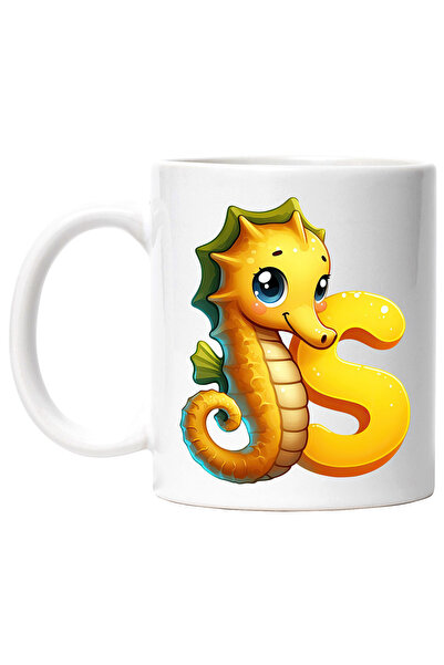 StoryGift Romania Cana cu un calut de mare cu litera "S", ilustratie, pentru ...