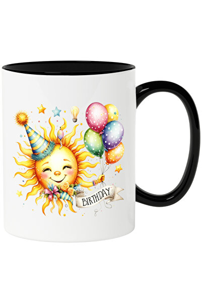 StoryGift Romania Cana cu soarele care tine multe baloane colorate | coif | z...