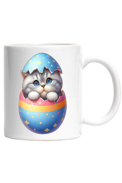 StoryGift Romania Cana cu o pisicuta timida care iese dintr-un ou spart | ilu...