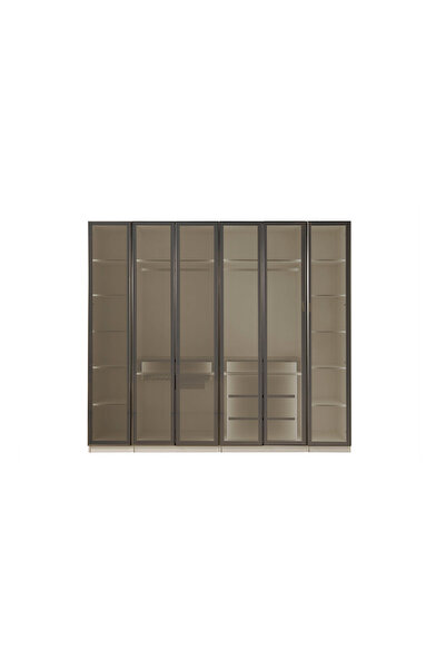 CaddeYıldız Cardiff 6 Kapılı Gardrop - Reflekte Kapaklı