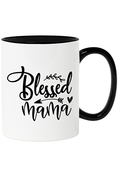 StoryGift Romania Cana cu inimioara si textul "Blessed mama" - mama binecuvan...