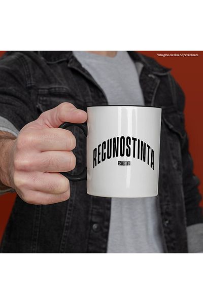 StoryGift Romania Mug The Word Gratitude, Motivational, Self Help, Self Understanding, Appreciation, With ,STG