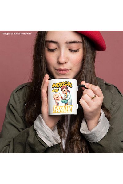 StoryGift Romania Medicine Lovers Mug Woman With White Coat And Blue Outfit Baby Child, With