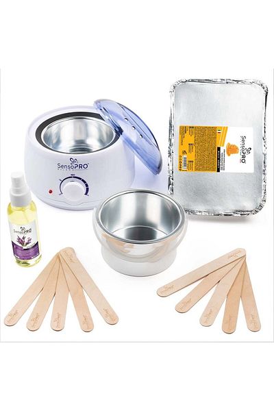 SensoPRO Milano Honey Traditional Waxing Kit, 1 Kg