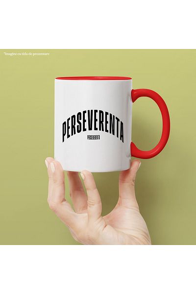 StoryGift Romania Mug Word Perseverance, Motivational, Self Help, Self Understanding, Appreciation, With ,STG