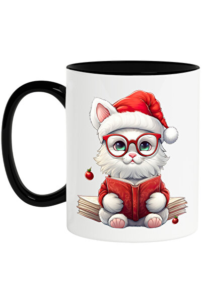 StoryGift Romania Cana cu o pisica alba vesela | tine o carte | ilustratie | ...