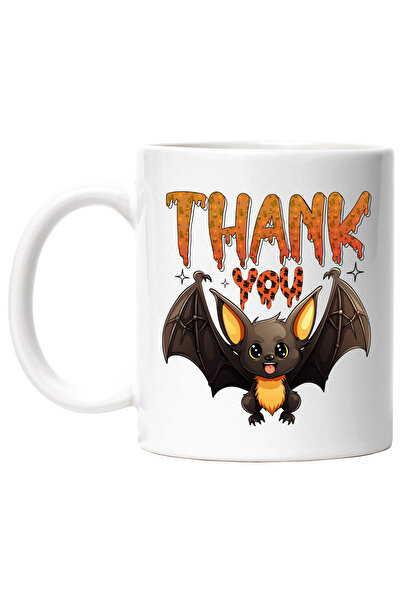 StoryGift Romania Cana cu mesajul "Thank you", liliac vesel, ilustratie, Hall...