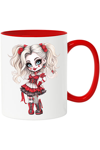 StoryGift Romania Cana cu o fata draguta in stil goth | inimioare | rochie | ...