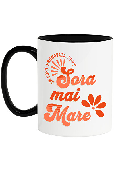 StoryGift Romania Cana cu Text Haios Am Fost Promovata Sunt Sora Mai Mare, Fa...