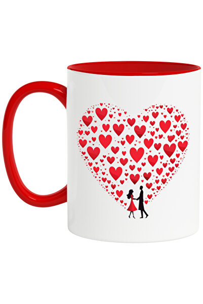 StoryGift Romania Cana cu o femeie si un barbat care se tin de maini, ilustra...