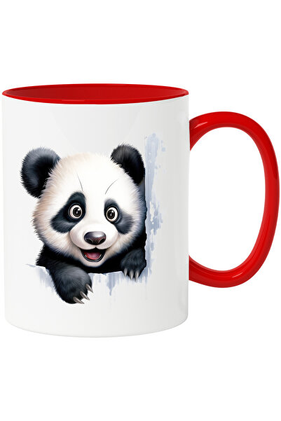 StoryGift Romania Cana cu un urs Panda vesel | ilustratie | jucaus | animal p...