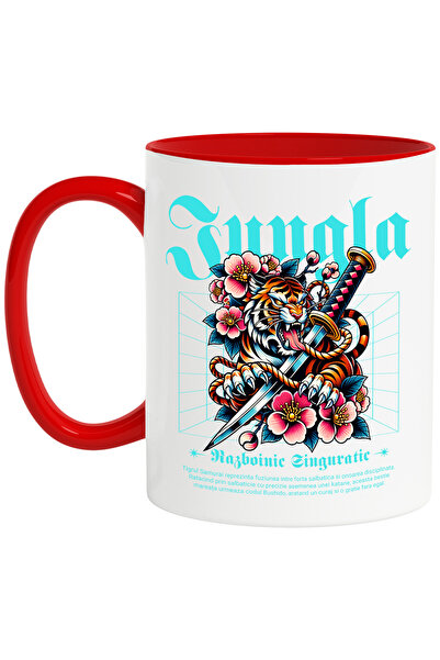 StoryGift Romania Κούπα Τίγρης Σαμουράι - Μοναχικός Πολεμιστής, 330ml, Κεραμι...