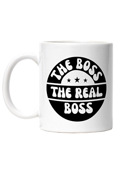 StoryGift Romania Cana cu stelute si textul "The boss, the real boss" - adeva...
