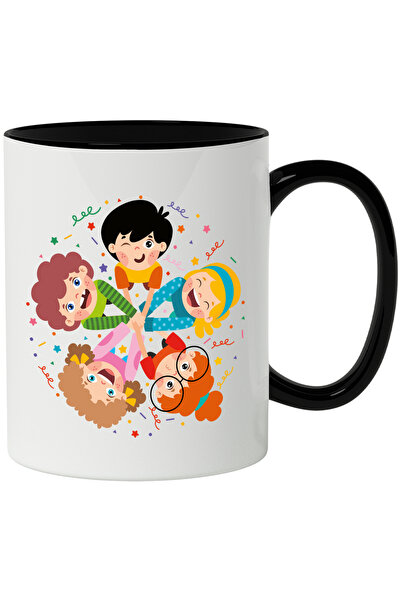 StoryGift Romania Cana Cu Copii, Confeti, Ochelari, Stele, Joaca, Multicolor ...