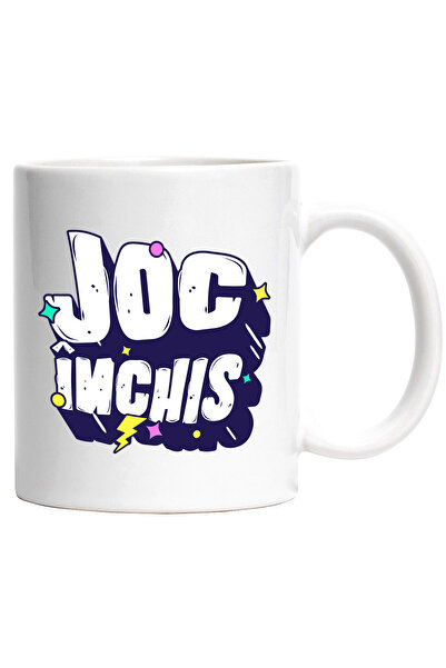 StoryGift Romania Cana Joc inchis copii, jocurile copilariei , 330ml, Ceramic...