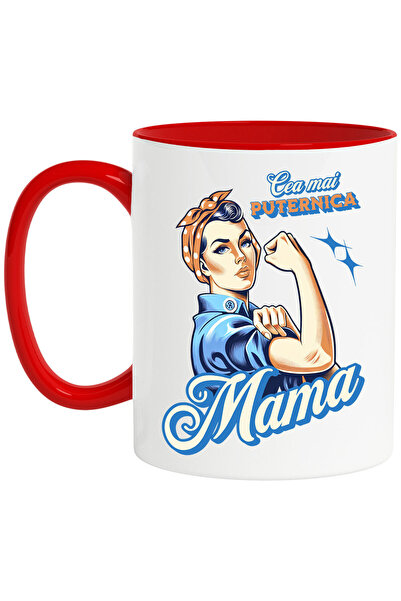 StoryGift Romania Cana cu Femeie Gospodina Text Cea Mai Puternica Mama Famili...