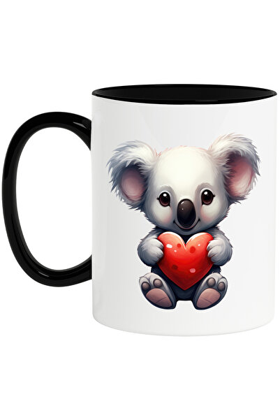 StoryGift Romania Cana cu un ursulet Koala care tine o inima in brate | ilust...