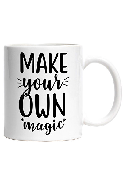 StoryGift Romania Cana cu inimioare pentru cei care isi creeaza propria magie cu Maner Alb, Cu Maner Alb