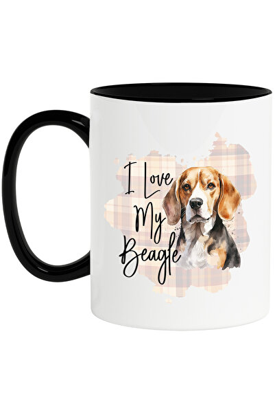 StoryGift Romania Cana cu mesajul "I love my Beagle", copoi, iubire, caine, a...
