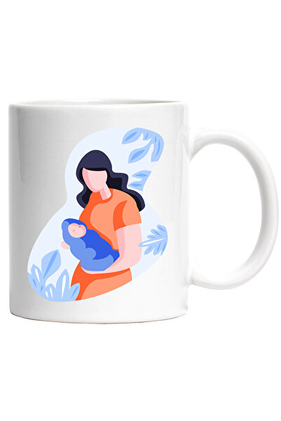 StoryGift Romania Cana Cu Bebelus, Mama, Parinte, Multicolor 330 ml, Ceramica...