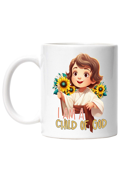 StoryGift Romania Cana cu un copilas cu mesajul "I am a child of God", religi...