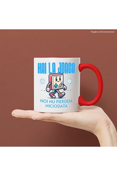 StoryGift Romania Mug with Joyful Video Game Controller Going Text Let's Play We Don't Lose N, With ,STG