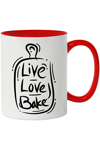 StoryGift Romania Cana Cu Mesaj In Engleza Live Love Bake, Iubire, Copt, Fund...