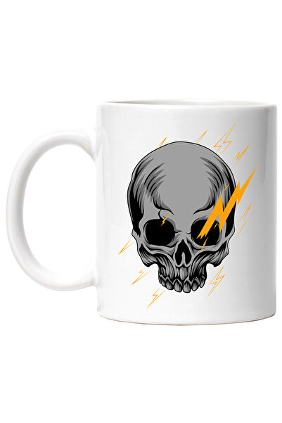 StoryGift Romania Cana Cu Craniu, Fulger, Electric, Ilustratie, Dinti, Multic...