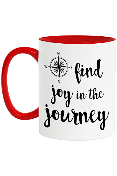 StoryGift Romania Cana cu punctele cardinale si mesajul "Find joy in the jour...