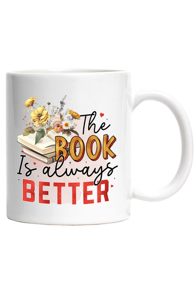 StoryGift Romania Cana cu mesajul "The book is always better", carte, ilustra...