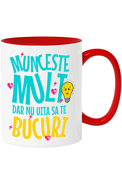 StoryGift Romania Mug with Inspirational Message Balance Work Hard But Don't ...