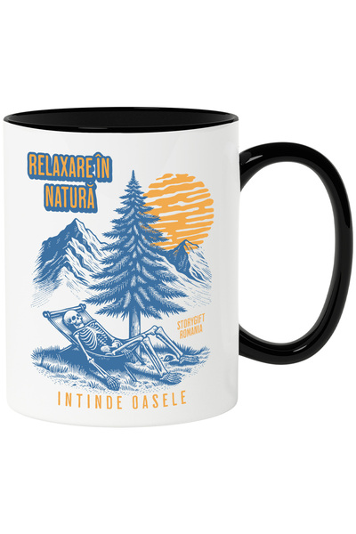 StoryGift Romania Cana relaxare în natura indinde oasele padure natura, 330ml...