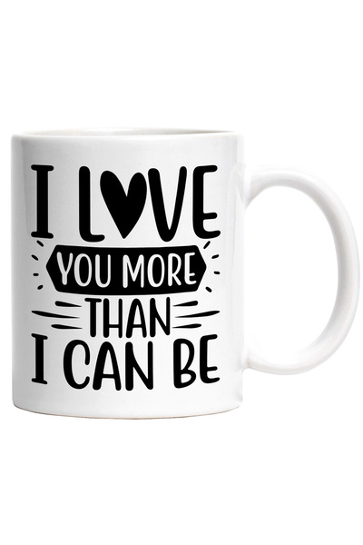 StoryGift Romania Cana pentru cei indragostiti care isi iubesc iubitele enorm cu Maner Alb, Cu Maner Alb