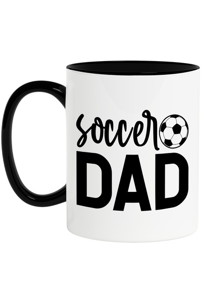 StoryGift Romania Cana cu o minge de fotbal si mesajul "Soccer dad" - tata fo...