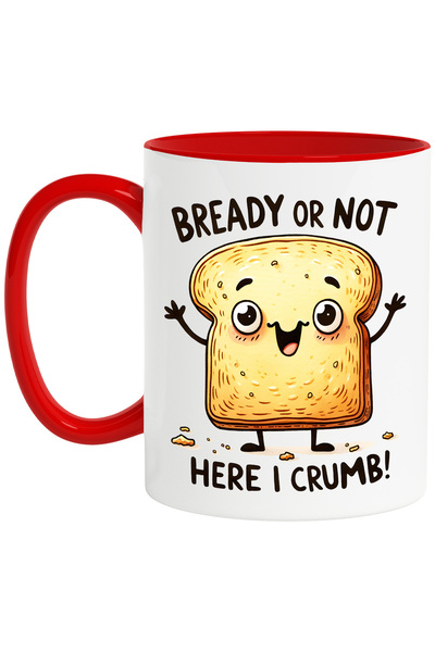 StoryGift Romania Cana cu mesajul "Bready or not, here I crumb!", ilustratie,...