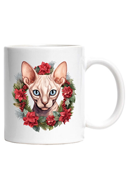 StoryGift Romania Cana cu o pisica Sfinx serioasa | ilustratie | coroana | va...