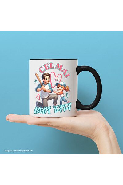 StoryGift Romania Mug with Portrait of Father and Children Daughters Text We Love You Dad, Yesterday Today And For All, With ,STG