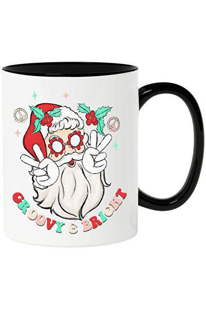 StoryGift Romania Cana cu Mos Craciun cu mesajul "Groovy & Bright", Craciun f...