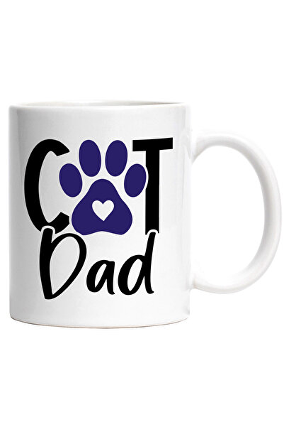 StoryGift Romania Cana cu Textul in Engleza Cat Dad, Tata de Pisica, Labuta d...