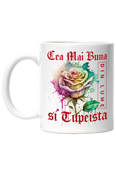 StoryGift Romania Cana Cu Textul Cea Mai Buna si Tupeista, Din Lume, Floare, ...