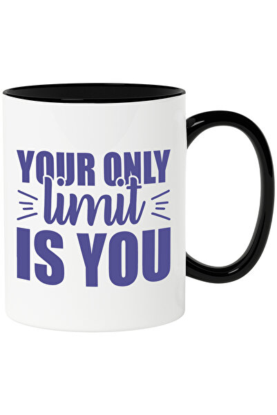 StoryGift Romania Cana cu mesaj din care reiese ca tu esti singura ta limita - oportunitati obiect, Cu Maner Negru