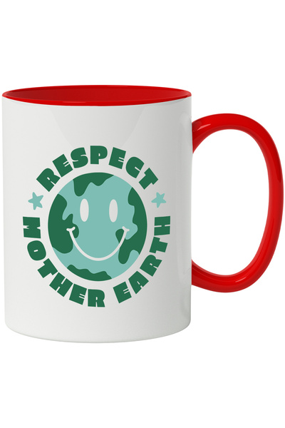 StoryGift Romania Cana Cu Mesaj In Engleza Respect Mother Earth, Planeta, Ste...