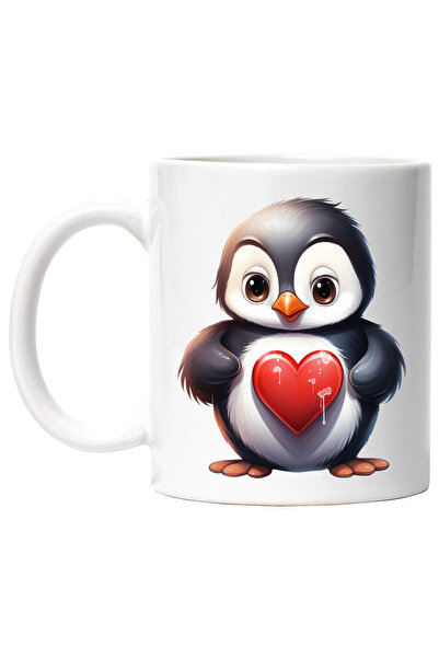 StoryGift Romania Cana cu un pinguin surprins | ilustratie | apreciere | inim...
