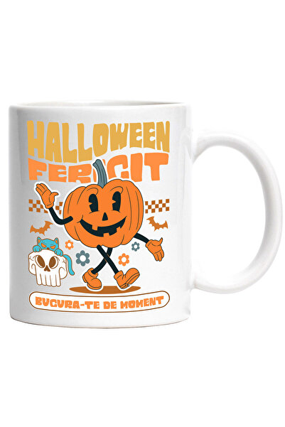 StoryGift Romania Cana cu Dovleac De Hallowen Vesel Text hallowen Fericit Buc...