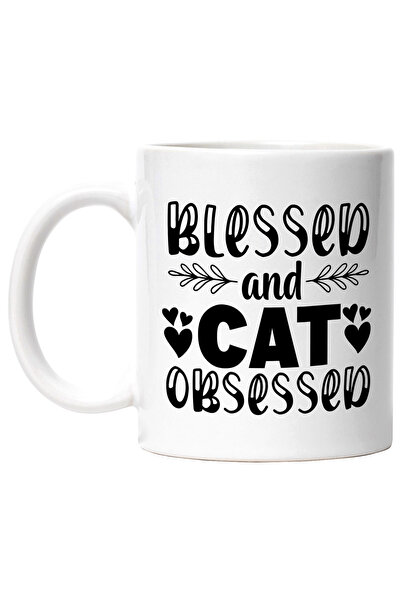 StoryGift Romania Cana cu inimioare pentru iubitorii de pisici si mesaj in en...