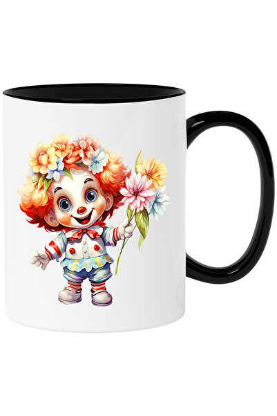 StoryGift Romania Cana cu un baietel clovn | ilustratie | tine niste flori | ...