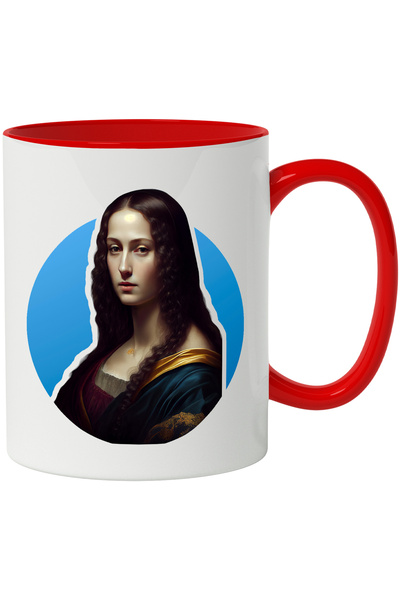StoryGift Romania Cana Cu Portret, Gioconda, Pictura Celebra, Femeie, Renasce...