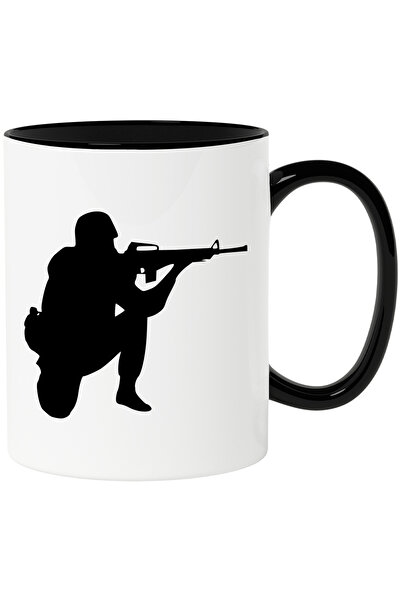 StoryGift Romania Cana cu un soldat care tinteste cu arma - pericol cu Maner ...