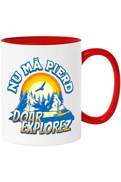 StoryGift Romania Cana cu View Montan Text Nu Ma Pierd Doar Explorez Padure N...
